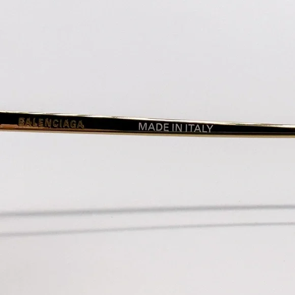 NEW BALENCIAGA CAT EYE GOLD SUNGLASSES BALENCIAGA
